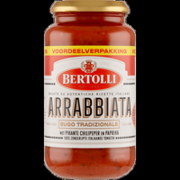 Bertolli Arrabbiata met Pikante Chilipeper en Paprika Voordeelverpakking 500 g bij Jumbo