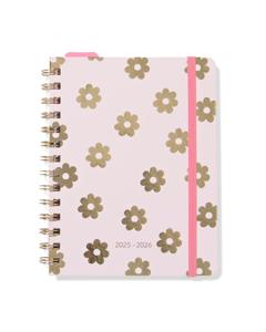 HEMA Schoolagenda 25-26 A5 Karton Bloem