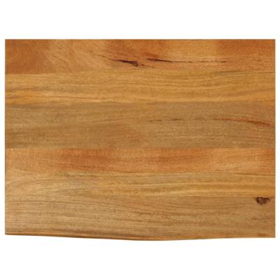 Tafelblad met natuurlijke rand 90x60x2,5 cm massief mangohout
