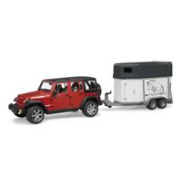 Bruder Jeep Rubicon met paardentrailer