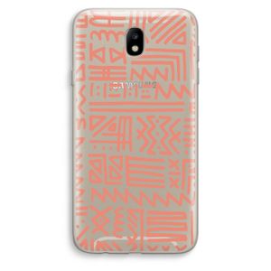 Marrakech Pink: Samsung Galaxy J7 (2017) Transparant Hoesje
