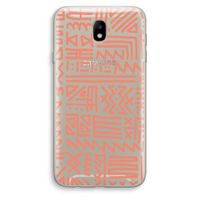 Marrakech Pink: Samsung Galaxy J7 (2017) Transparant Hoesje