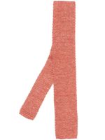 Brunello Cucinelli cravate en maille à bout carré - Orange Brunello Cucinelli cravate en maille à bout carré - Orange