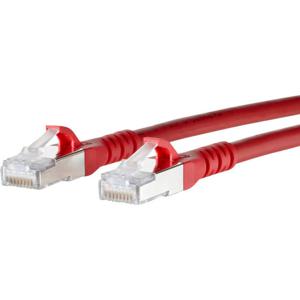 Metz Connect 1308451066-E RJ45 Netwerkkabel, patchkabel CAT 6A S/FTP 1.00 m Rood Snagless 1 stuk(s)