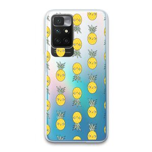 Ananas: Xiaomi Redmi 10 Transparant Hoesje