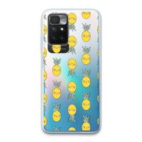 Ananas: Xiaomi Redmi 10 Transparant Hoesje