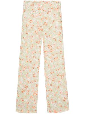 Nº21 pantalon ample à taille basse - Vert