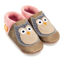 Orangenkinder babyslofjes Soft Poppies Eulalia Owl Sand-32-33