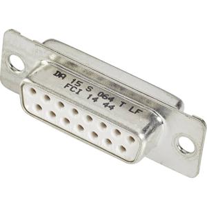 FCI D-SUB DE09S064HTLF D-sub female connector 180 ° Aantal polen: 9 Soldeerkelk 1 stuk(s)