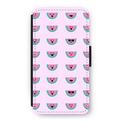 Smiley watermeloenprint: iPhone 11 Pro Flip Hoesje