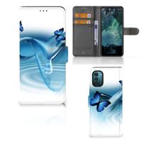 Nokia G11 | G21 | Telefoonhoesje | Met pasjeshouder | Vlinders