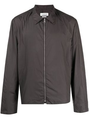 Lanvin chemise légère à fermeture zippée - Gris