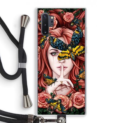 Lady Moth: Samsung Galaxy Note 10 Plus Transparant Hoesje met koord