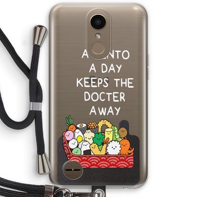 Bento a day: LG K10 (2017) Transparant Hoesje met koord