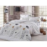 Beddengoedset - 1 dekbedovertrek 220 x 240 cm + 2 kussenslopen 60 x 60 cm - 65% katoen, 35% polyester - Wit