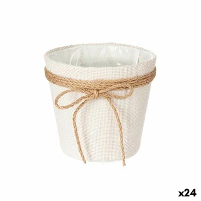 Lasso Wit Stof 16 x 15 x 16 cm (24 Stuks)