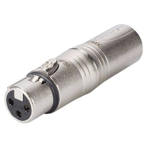 Neutrik NA3F5M kabeladapter/verloopstukje XLR (5-pin) XLR (3-pin) Grijs