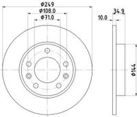 Remschijf 8DD355120581