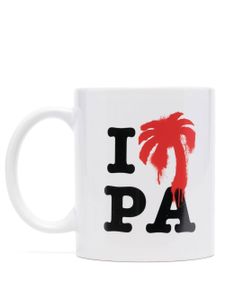 Palm Angels tasse I Love PA en céramique - Blanc
