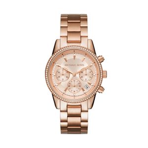 Michael Kors MK6357 Horloge Ritz staal rosekleurig 37 mm