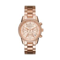 Michael Kors MK6357 Horloge Ritz staal rosekleurig 37 mm - thumbnail