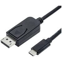 ROLINE 11.04.5835 video kabel adapter 1 m DisplayPort USB Type-C Zwart - thumbnail