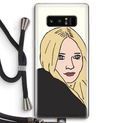 Ashley: Samsung Galaxy Note 8 Transparant Hoesje met koord