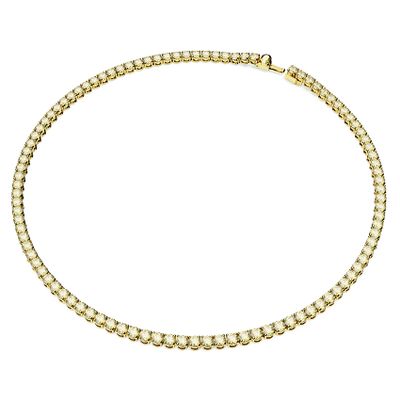 Swarovski 5657667 Ketting Matrix Tennis goudkleurig-wit 41 cm (M)