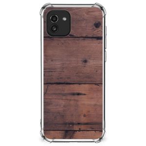 Samsung Galaxy A03 Stevig Telefoonhoesje Old Wood