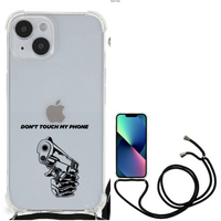 iPhone 14 Anti Shock Case Gun Don't Touch My Phone - thumbnail