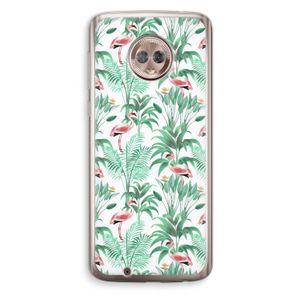 Flamingo bladeren: Motorola Moto G6 Transparant Hoesje