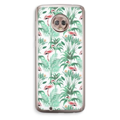 Flamingo bladeren: Motorola Moto G6 Transparant Hoesje