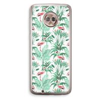Flamingo bladeren: Motorola Moto G6 Transparant Hoesje