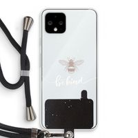 Be(e) kind: Pixel 4 Transparant Hoesje met koord