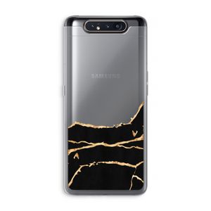 Gouden marmer: Samsung Galaxy A80 Transparant Hoesje