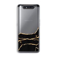 Gouden marmer: Samsung Galaxy A80 Transparant Hoesje