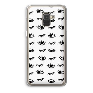 Eye pattern #2: Samsung Galaxy A8 (2018) Transparant Hoesje