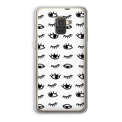 Eye pattern #2: Samsung Galaxy A8 (2018) Transparant Hoesje