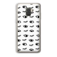 Eye pattern #2: Samsung Galaxy A8 (2018) Transparant Hoesje
