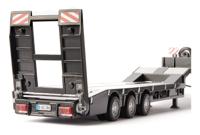 Siku 3-assige dieplader Nooteboom Eurotrailer 1:32 zwart/zilver metaal/kunststof elektronische laadklep 4 LED's aan de achterzijde - thumbnail