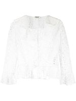 Saint Laurent blouse à design brodé - Blanc