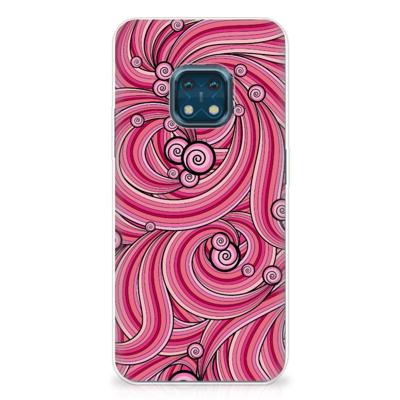 Nokia XR20 | Hoesje maken | Swirl Pink