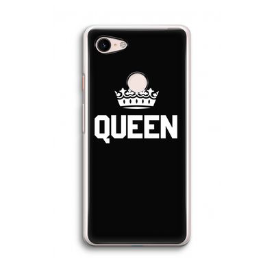 Queen zwart: Google Pixel 3 Transparant Hoesje