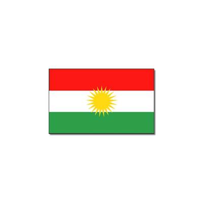 Vlag Koerdistan - 90 x 150 cm - Koerdische Vlaggen - Kurdistan