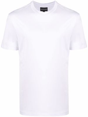 Emporio Armani t-shirt à patch logo - Blanc
