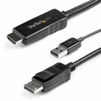 Adapter DisplayPort naar HDMI/VGA Startech HD2DPMM2M (2 m) Zwart
