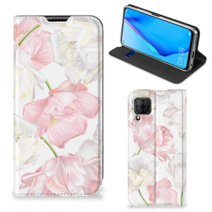 Huawei P40 Lite Smart Cover Lovely Flowers