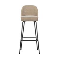 BePureHome Vogue barkruk H80 chenille zand