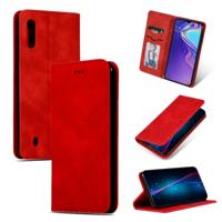 Retro huid voelen Business magnetische horizontale Flip lederen case voor Samsung Galaxy A10 (rood)