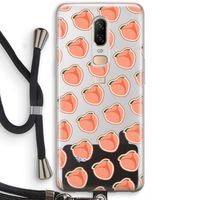 Just peachy: OnePlus 6 Transparant Hoesje met koord